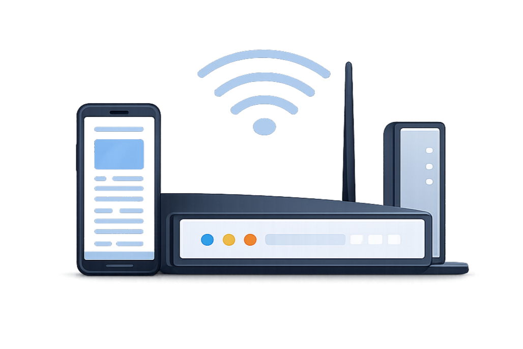 Network setup illustration