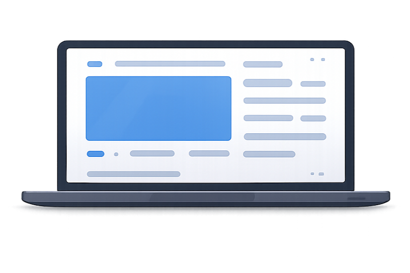 Web design illustration